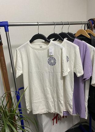 Футболка бавовняна чоловіча h&m 326803 унісекс