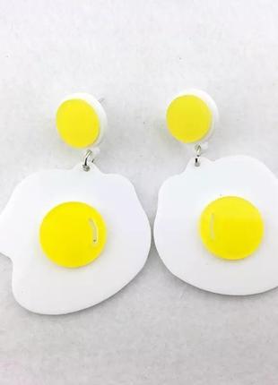 Креативні сережки яєчня 🍳