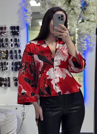 Атласна сорочка zara
