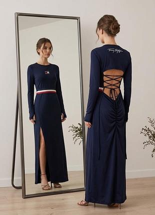 Сукня tommy hilfiger із відкритою спиною та розрізом (розмір m / оригінал)