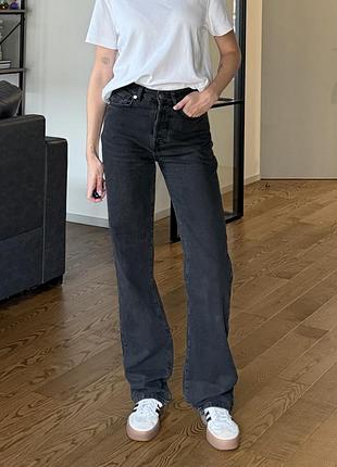 Джинси жіночі never denim by bik bok чорні розмір 26 (32)