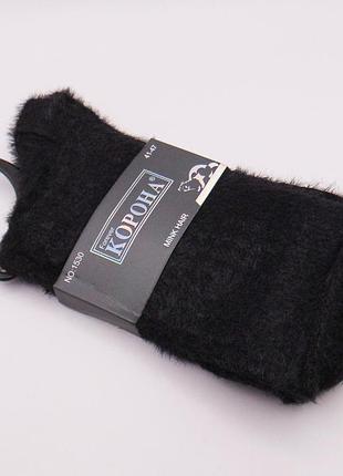 Норкові шкарпетки 41-47 чорні корона 1530