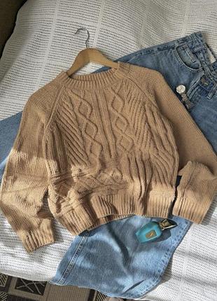 Жіночий плюшевий светр у кольорі кемел primark