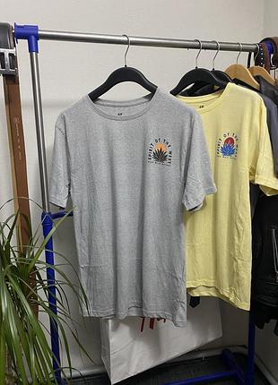 Футболка бавовняна чоловіча h&m 326803 унісекс
