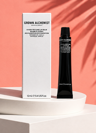 Восстанавливающий увлажняющий бальзам для губ grown alchemist hydra-restore lip balm (ваниль и арбуз) объемом 12 мл.