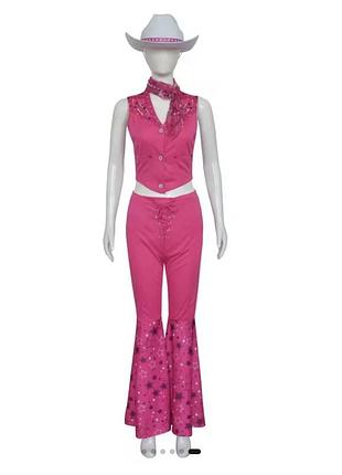 Карнавальний костюм barbie для жінок рожевий s