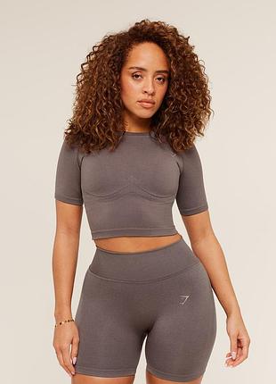 Gymshark lift seamless short  женская спортивная-тренировочная футболка