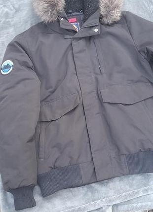 Чоловіча зимова куртка бомбер superdry everest bomber (розмір l)