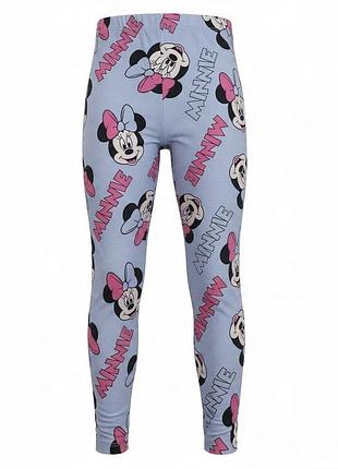 Дитячі утеплені лосини disney minnie mouse для дівчинки, на флісі, 134 см