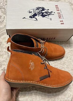 Замшеві черевики-дезерти u.s. polo assn