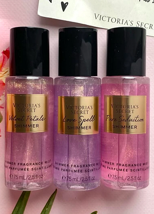 Парфюмированный спрей для тела victorias secret 75ml. название: shimmer pure seduction