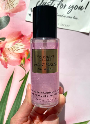 Парфюмированный спрей для тела victorias secret 75ml. название: shimmer velvet petals