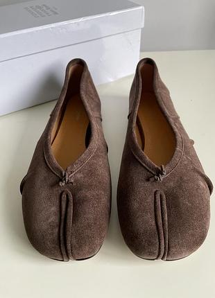 Стильні замшеві табі балетки maison margiela нові