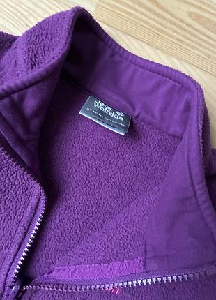 Флисовая кофта флиска jack wolfskin бирка 152 2