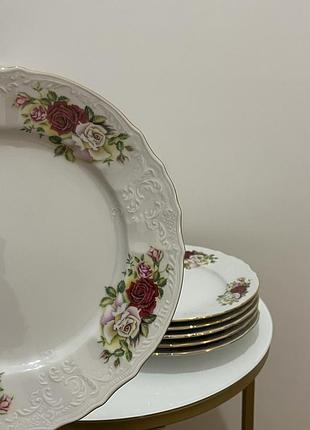Тарілки з позолотою bernadotte (6 штук)