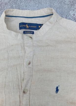 Лляна сорочка  рубашка ralph lauren 3
