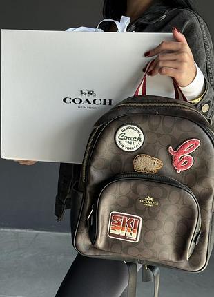 Signature backpack with patches