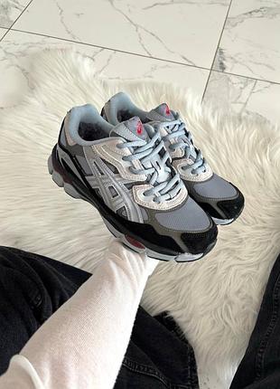 ❄️ кросівки asics gel nyc gravel black gore tex хутро