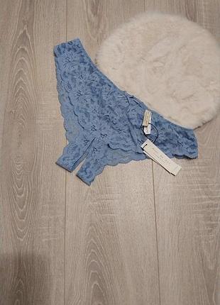 Трусики жіночі intimissimi мереживні блакитні