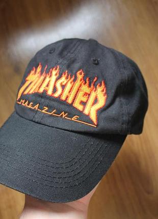 Кепка унисекс thrasher flame old timer hat / бейсболка