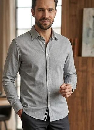 Стильная мужская рубашка marc o'polo (shaped fit) - новая