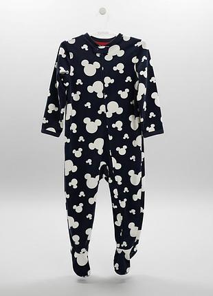 Флисовый слип человечек пижама disney baby от primark 24-36 м 2-3 г 92-98 см с нескользящей подошвой