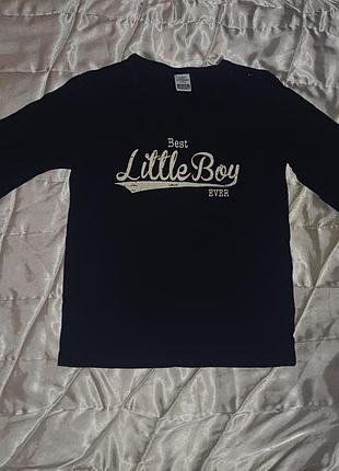Кофта дитяча чорна з написом best little boy ever