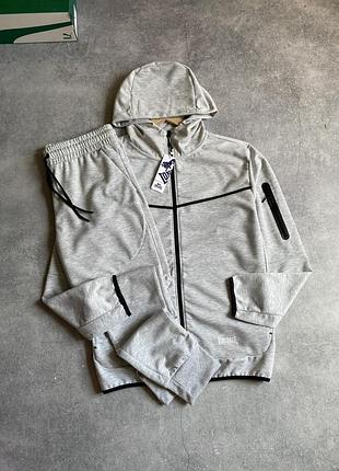 Lonsdale tech tracksuit оригінал новий чоловічий спортивний костюм кофта худі штани сірий лонсдейл на осінь весну великий розмір хл