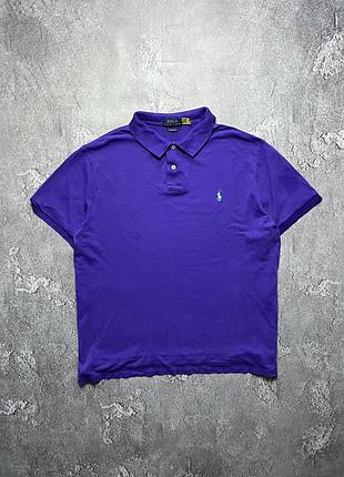 Vintage винтажная футболка поло polo ralph lauren поло ральф лаурен big pony size xl размер хл