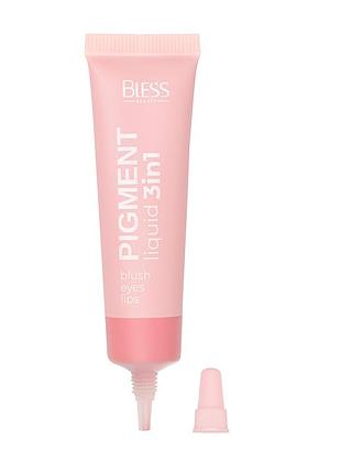 Кремовые румяна liquid pigment 3 in 1 [02 - nude blossom] от bless beauty (10 мл)