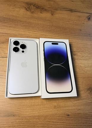 Смартфон apple iphone 14 pro 256gb silver sim | гарантія 12 міс