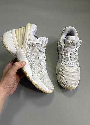 Баскетбольные кроссовки adidas d.o.n. issue white gold metallic 42(26.5см) dame 6 crazy 8 kobe harden