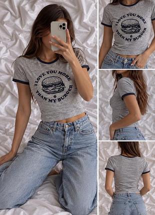 Футболка shein 🍔🩶