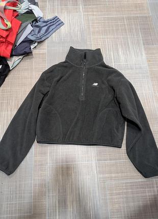 Флісова кофта new balance, графітова, розмір s