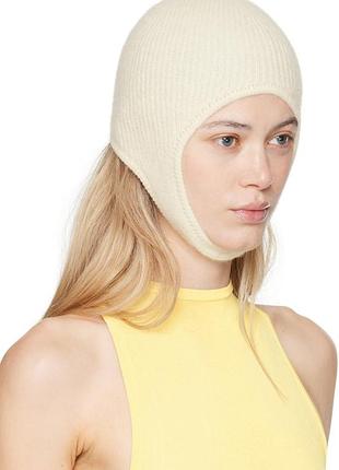 Балаклава жіноча jacquemus молочна в'язана
