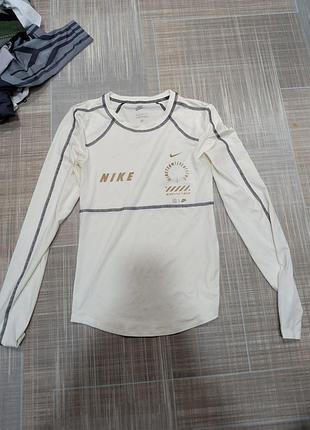Жіночий спортивний лонгслів nike, білий, xs