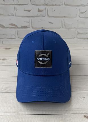 Синя бавовняна бейсболка volvo (люкс) 2