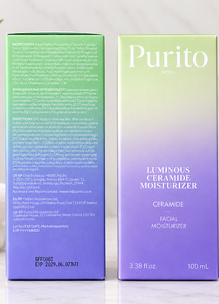 Крем для обличчя purito seoul luminous ceramide moisturizer 100 мл