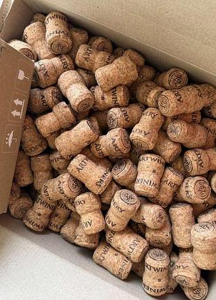 Пробки от вина шампанского для декора винные корковые корки шампанське