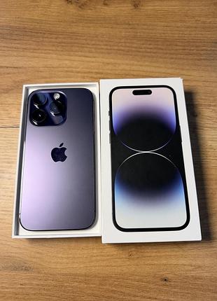 Смартфон apple iphone 14 pro 256gb deep purple | гарантія 12міс | будь-які перевірки