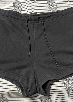 Спортивные шорты nike, черные, xxl, 2xl, хлопок, унисекс