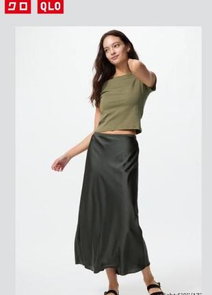 Спідниця сатинова uniqlo