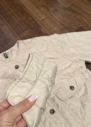Бомбер h&m стьобаний бежевий 5
