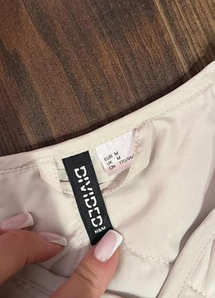 Бомбер h&m стьобаний бежевий 3
