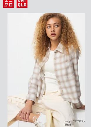 Фланелева сорочка uniqlo