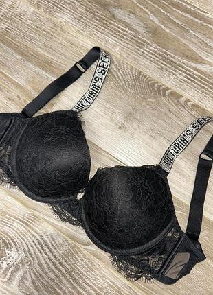 Оригінал victoria’s secret бюстгальтер жіночий vs чорний мереживний зі стразами