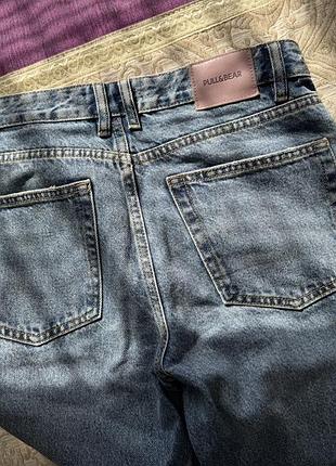 Жіночі джинси pull&bear прямі блакитні 3