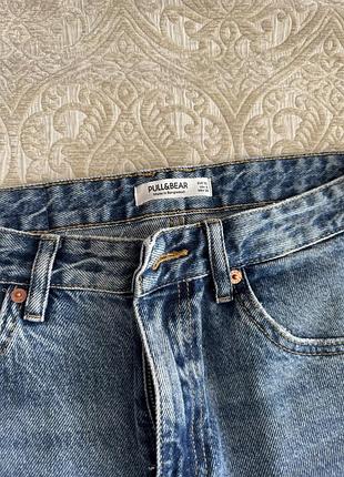 Жіночі джинси pull&bear прямі блакитні 2