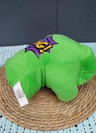 М'яка іграшка marvel hulk рукавичка на руку зелена