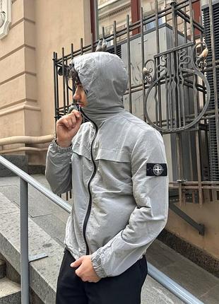Stone island nylon metal ветровка серого цвета s-xxl